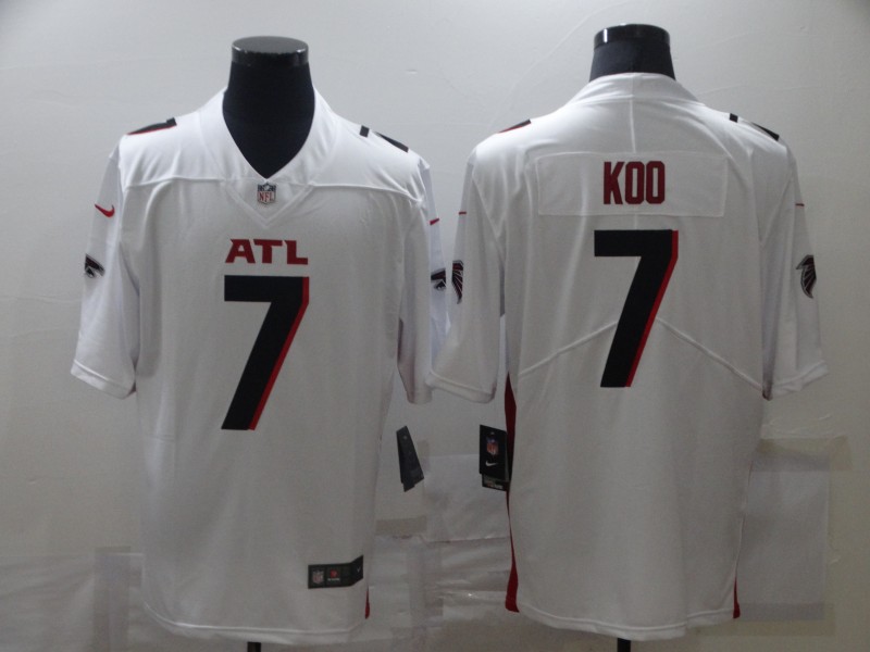 Men's Atlanta Falcons Younghoe Koo #7 White Jersey
